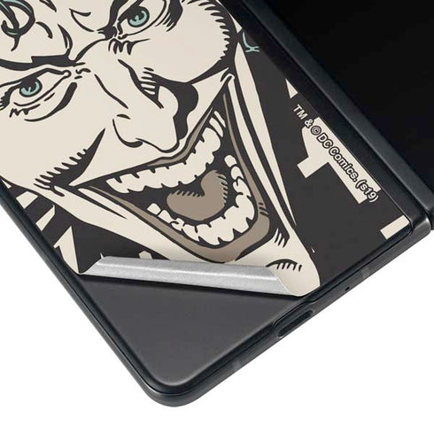DC Comics The Joker Vintage Laughing Galaxy Z Fold4 5G Skin